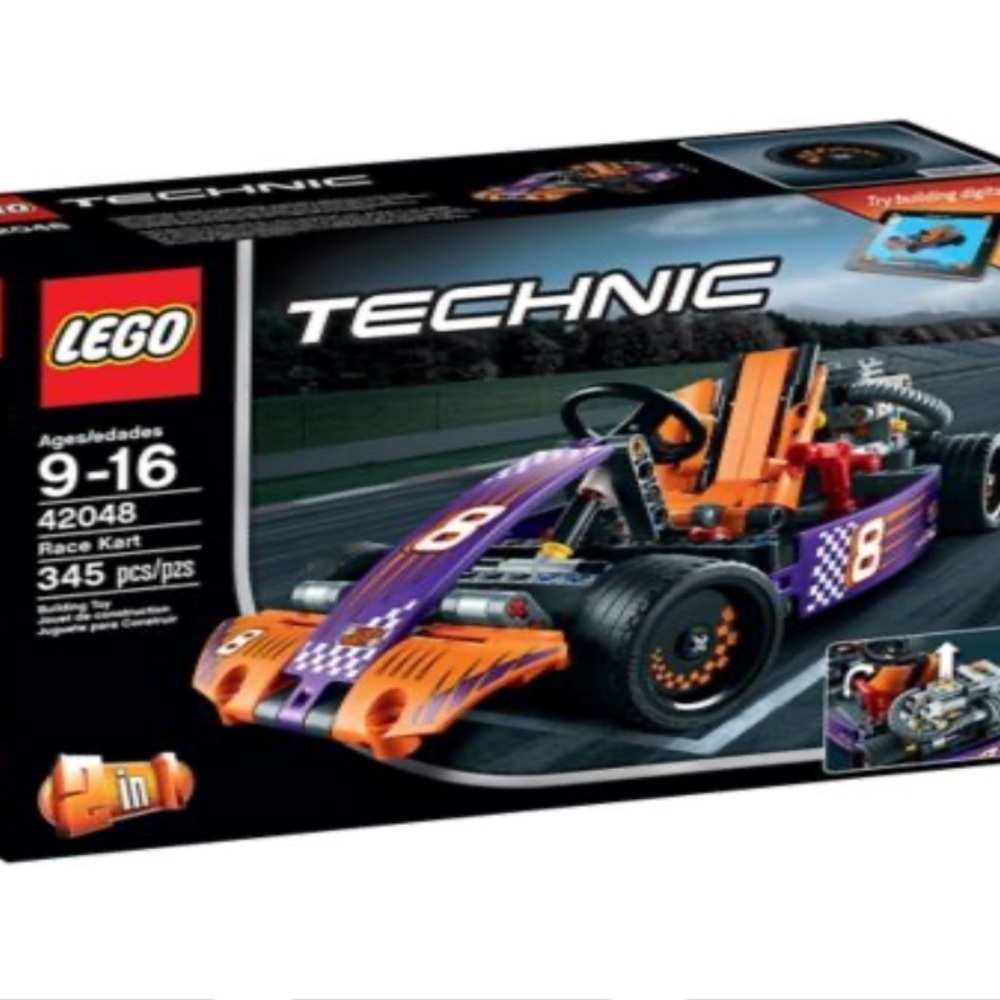 Lego Technic race kart set 42048 new in sealed box 345 pieces